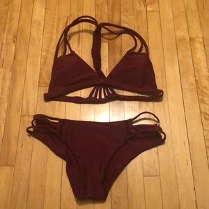 Cupshe Maroon swimsuit